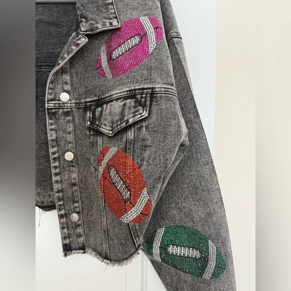 Peach Love California Gray Tweed Jacket - Picture 2 of 6